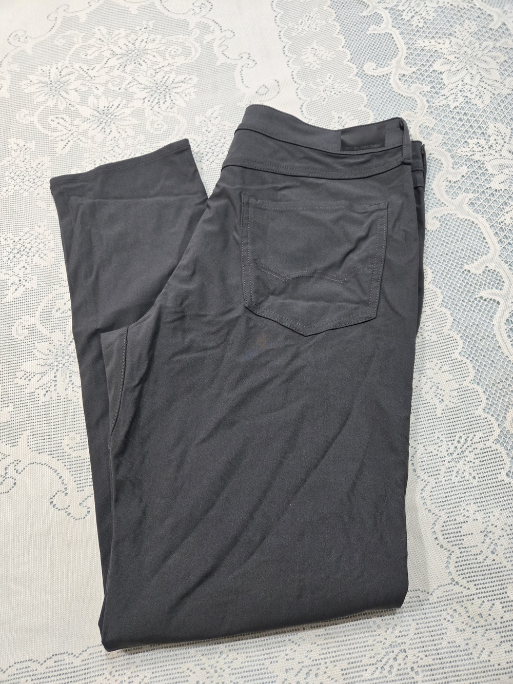 American Eagle Outfitters Men's Black Straight Leg Pant Sz 34/36 - Picture 11 of 11